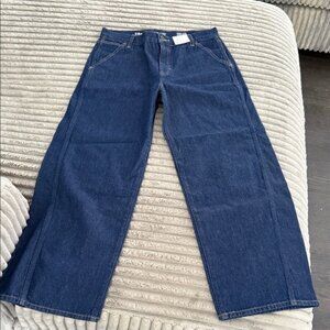 J. Crew Dark Blue Wide Leg Low Rise Jeans